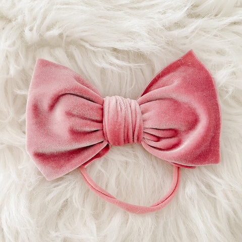 Pink Velvet Bow