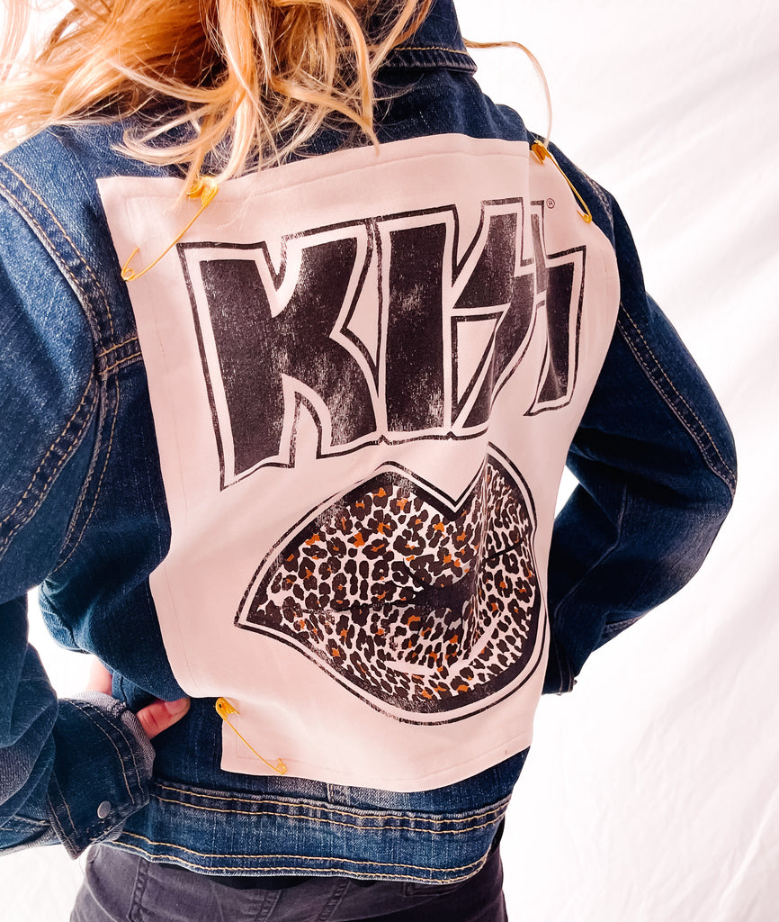 Pink Leopard Crop Denim Jacket – Glam Girls Texas ❤️