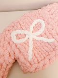 READY TO SHIP Infant Chunky Bow Knit