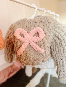 READY TO SHIP Toddler Chunky Bow Knit