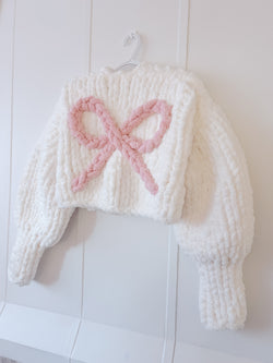 READY TO SHIP Adult SM/MD Chunky Bow Knit