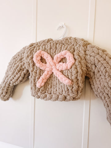 Toddler Chunky Bow Knit