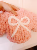 READY TO SHIP Infant Chunky Bow Knit
