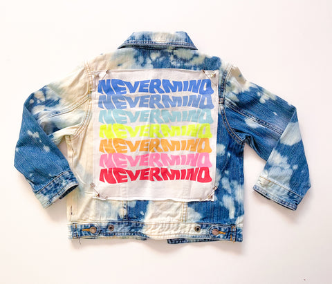 Nirvana distressed dye Denim Jacket - Medium