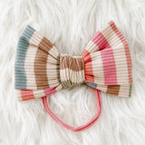 Stripes Knit Bow